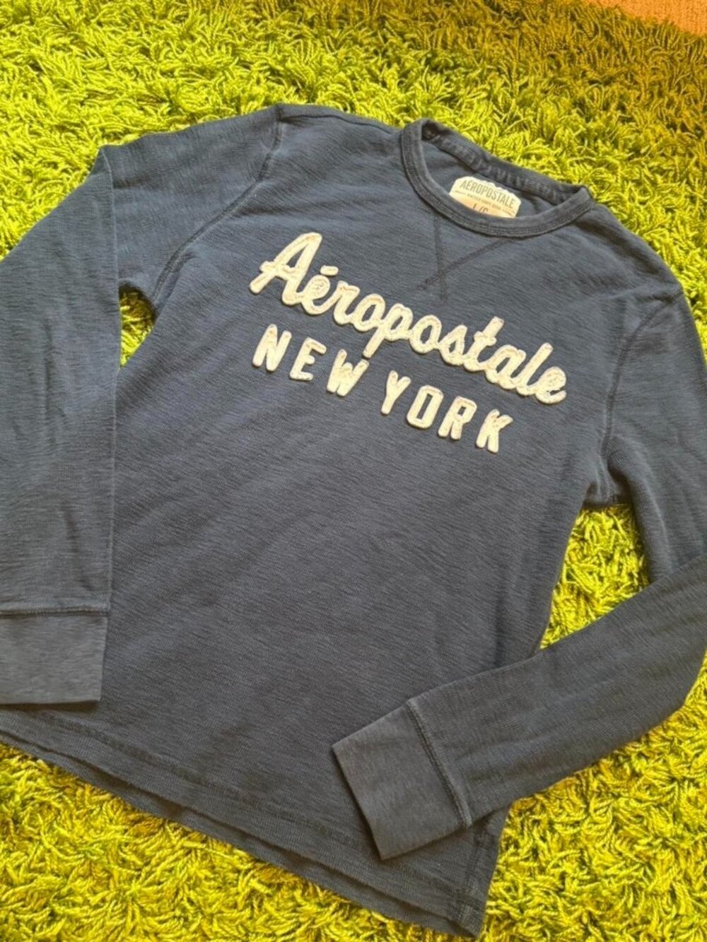 Aeropostale Women's Navy and Blue Shirt